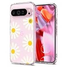 Spigen Ultra Hybrid Case Compatible with Pixel 9 Pro XL Case Cover - Big Daisy