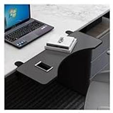 Desk Extender Side Shelf White Desk Extension Table Pink Clamp On Desk Extension Shelf Black Keyboard Tray You Can Increase The Length Or Width Of The Desktop 90°foldable (Färg : A, Size : 52x25cm)