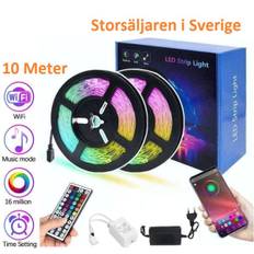 Flexibel 10m RGB LED-list / Ljusslinga / LED-Strip Bluetooth APP