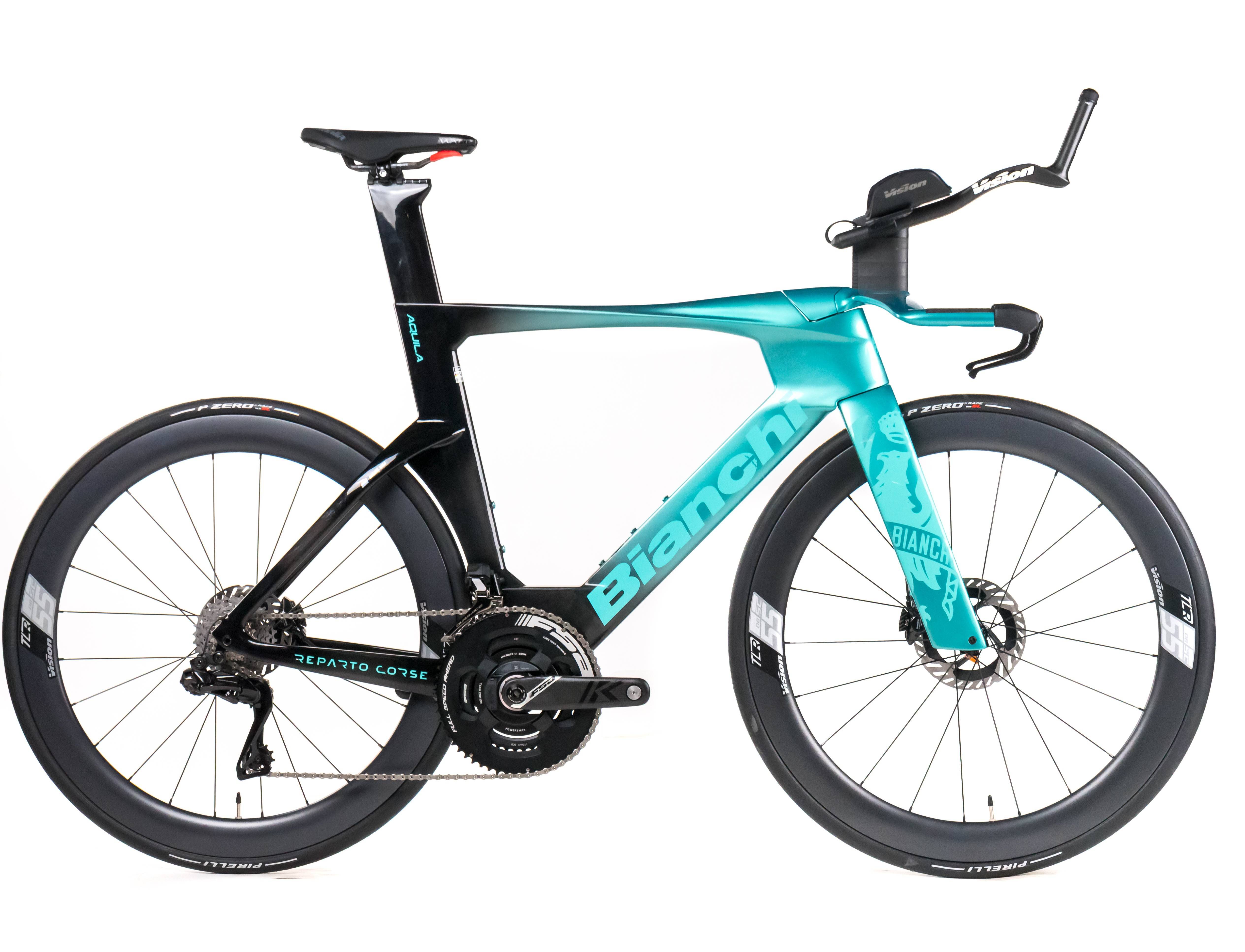 Bianchi Aquila RC Disc 2025 Team Arkéa - B&B Hotels Michel Ries size L Shimano Dura-Ace Di2 2x12sp - Bikeroom / L / team arkéa - b&b hotels