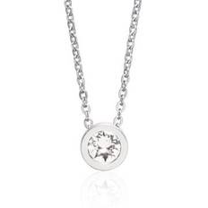 Blomdahl - Grand Bezel Crystal 8mm Necklace Silver