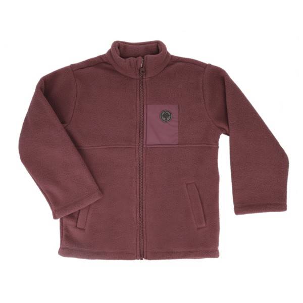 maximo Kid's Fleece Jacke m.  Taschen Fleecejacka Barn Storlek 86/92 Färg lila