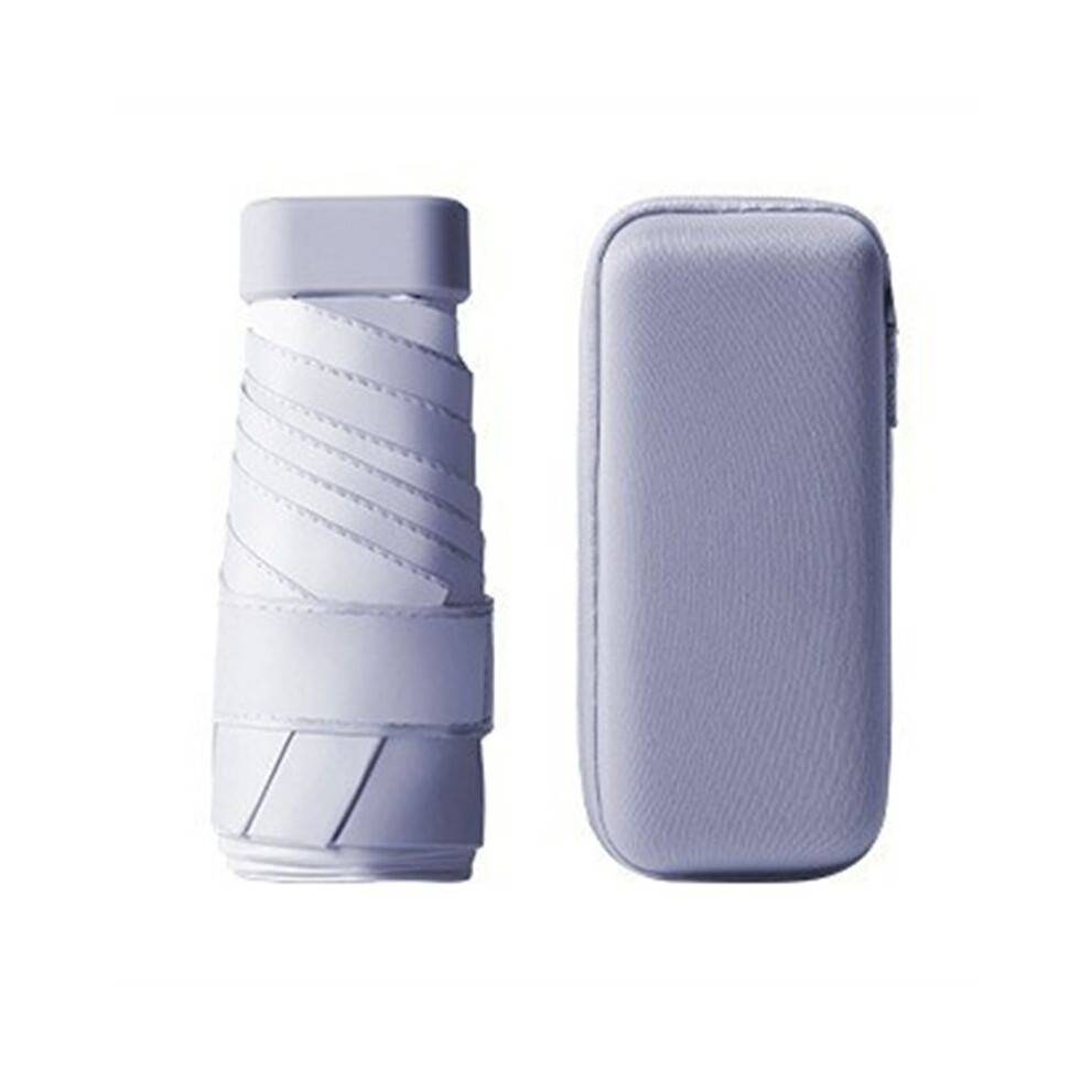 Six-Fold Card Umbrella Portable Pocket Capsule Umbrella Dual-Purpose Anti-Ultraviolet Sunscreen Umbrella