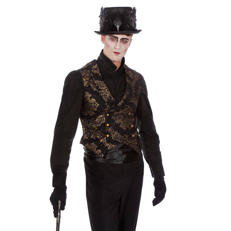 Gotisk Brokade Vest Kostume