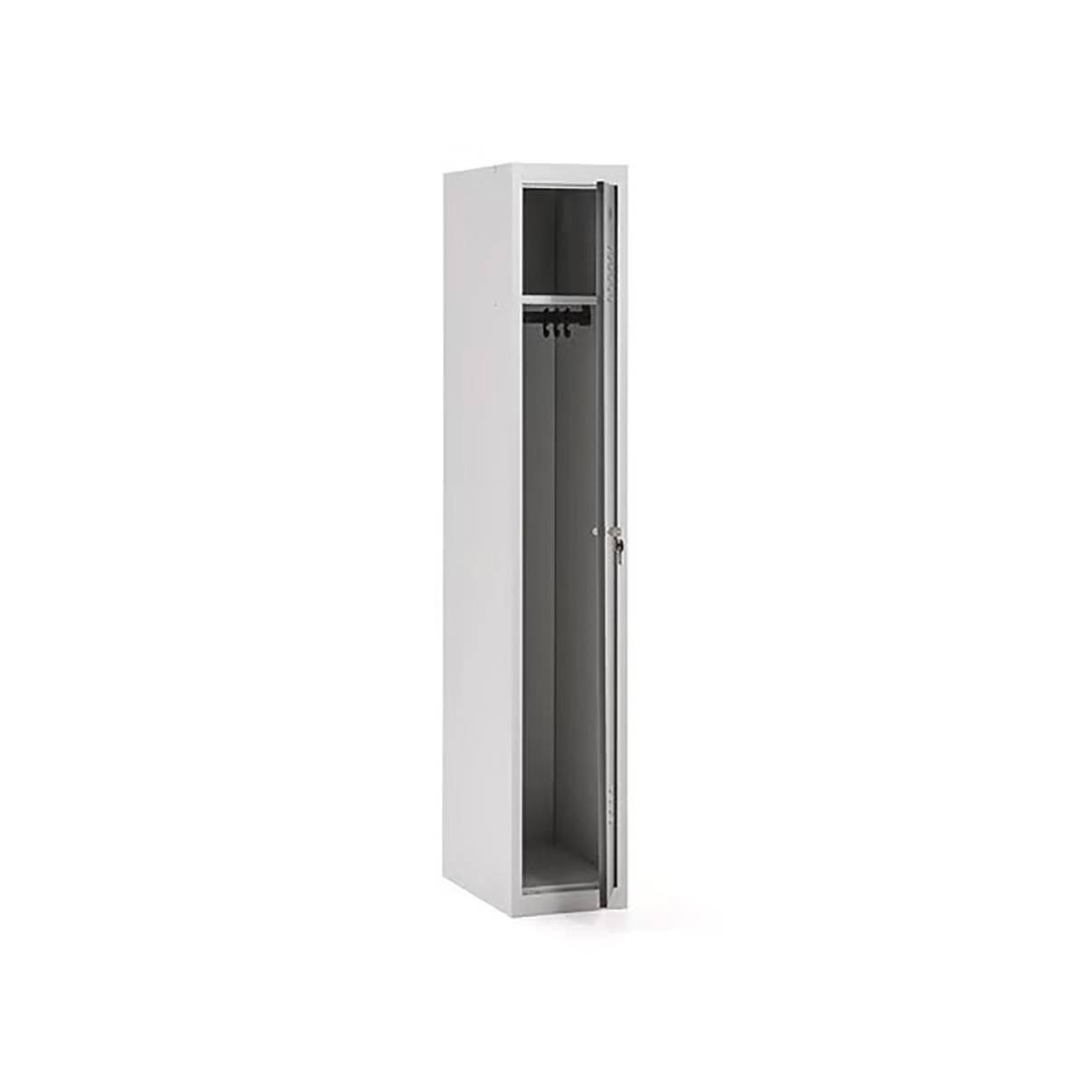 Klädskåp Click 1-dörr x 1 modul Mörkgrå 1800x300x500mm