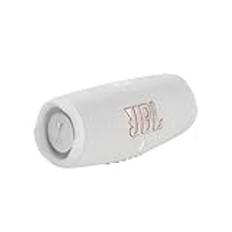 JBL Charge 5 Bluetooth-Lautsprecher - Weiß – Wasserfeste, portable Boombox mit integrierter Powerbank – Eine Akku-Ladung für bis zu 20 Stunden kabellosen Musikgenuss