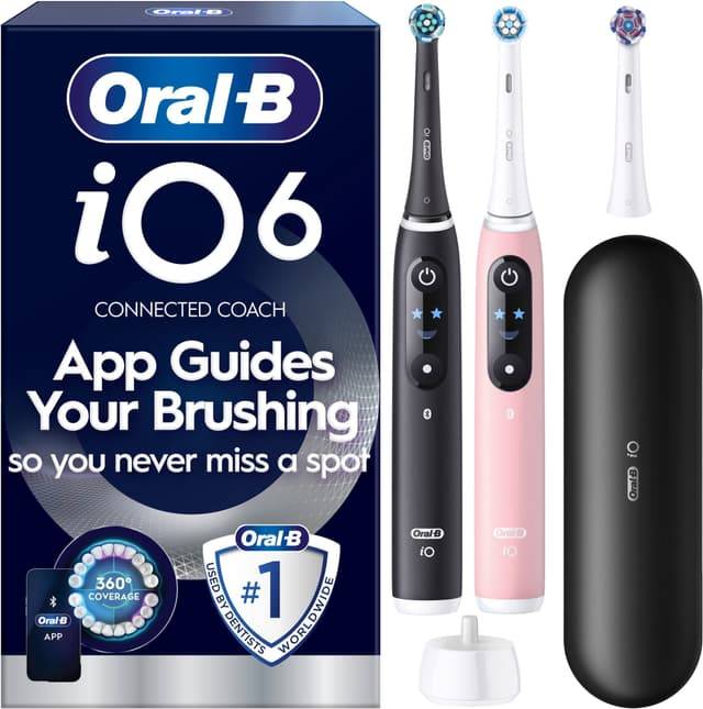 Oral-B iO6 Sens Duo el-tandbørste 067508 (sort/lyserød)