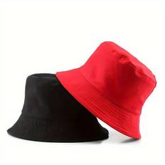 TEMU Unisex Reversible Bucket Hat With Double-layered Fabric For Sun Protection