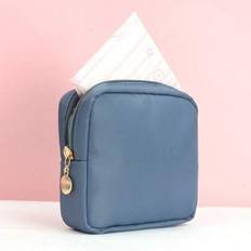 Minimalist Mini Bag Sanitary Bag Period Bag Pad Bag Sanitary Pouch Napkin Pouch Napkin Bag Girls Tampon Holder Organizer Women Cosmetic Bag Coin Purse - Dusty Blue - one-size