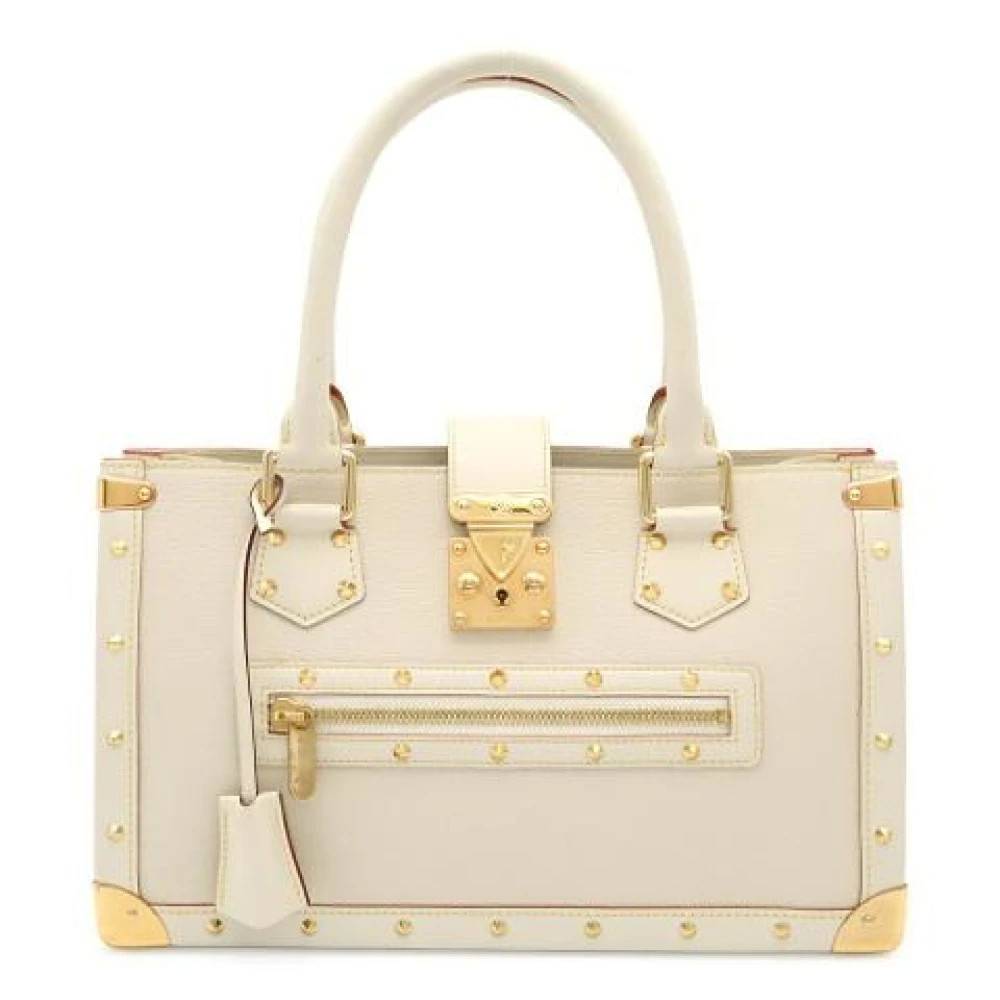 Louis Vuitton Vintage Pre-owned Laeder louis-vuitton-tasker - Vintage - Dame - Hvid - ONE SIZE -