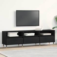 vidaXL TV-skåp Svart ek 150 x 30 x 44.5 cm Konstruerat trä