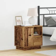 Sengeborde med led 2 stk. gamle træ 50x34,5x50 cm