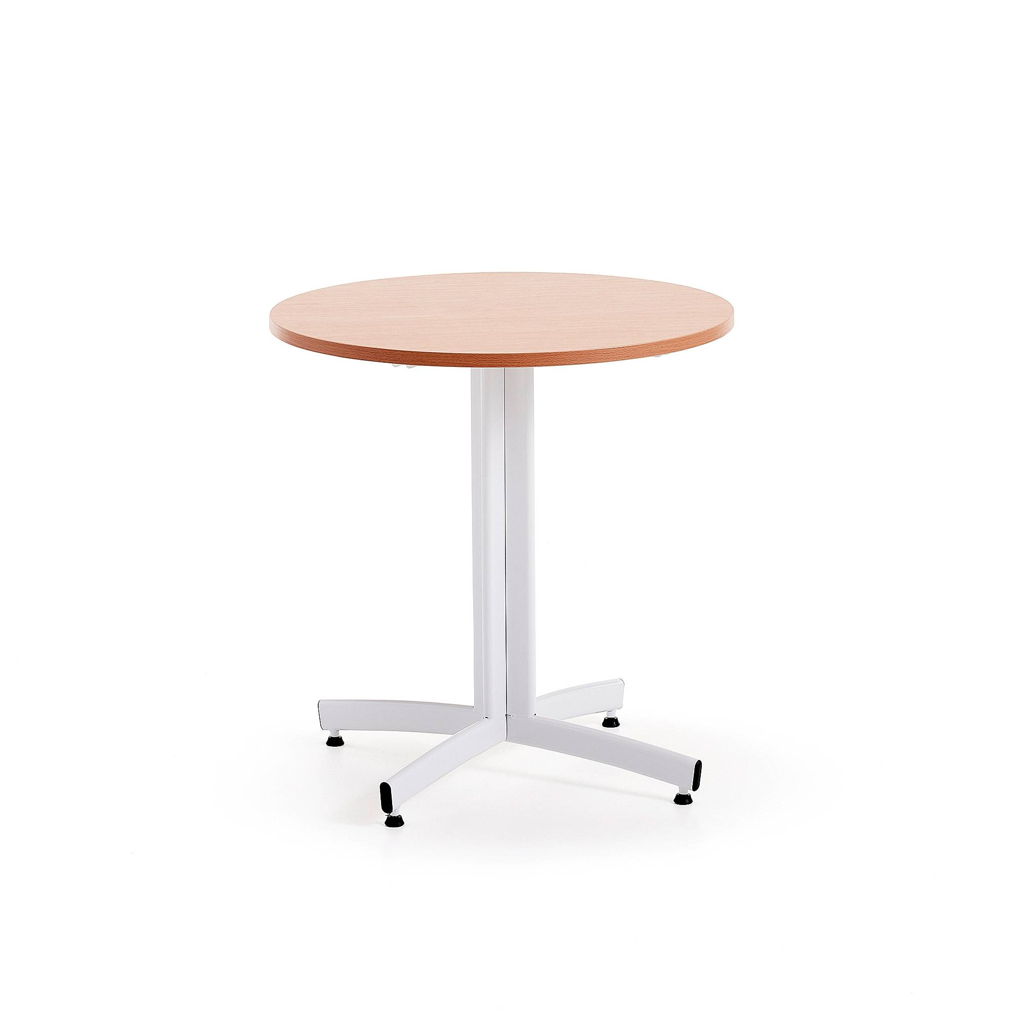 Bord SANNA, Ø700x720 mm, vit/bok