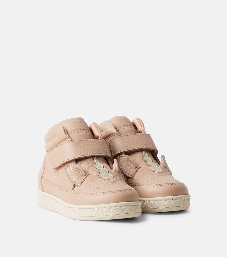 Donsje Zapatillas altas Mika de piel - rosa - EU 31