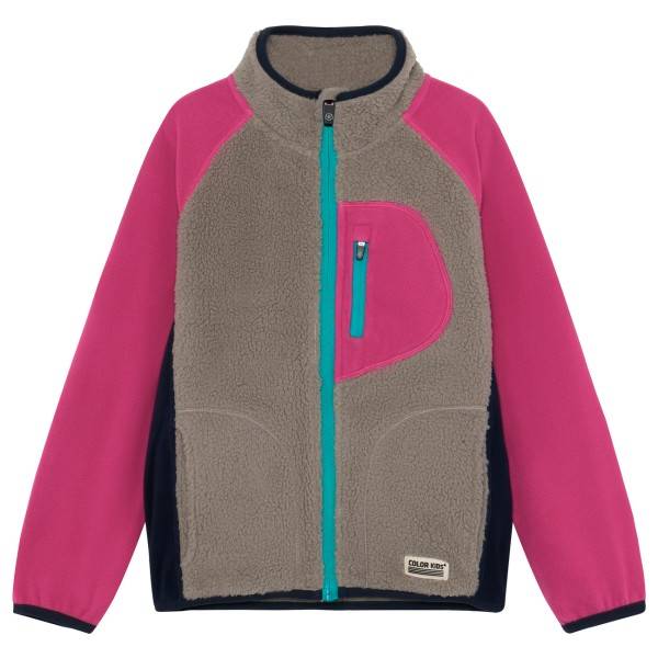 Color Kids Kid's Teddy Jacket with Fleece Sleeves Fleecejakke Børn størrelse 128 farve kulørt