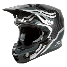 FLY Racing Formula S Carbon Byte V26 Crosshjälm Svart Carbon/Grå/SilverL