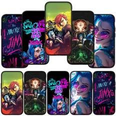 for iPhone 16 15 Xiaomi Redmi Note 13 12 11 Pro Max X 9 14 Plus XR Samsung Galaxy S24 S23 Huawei OPPO Cover Game Arcanes Wallpaper Jinx Vi Phone Case for Samsung Galaxy S22 Ultra aero