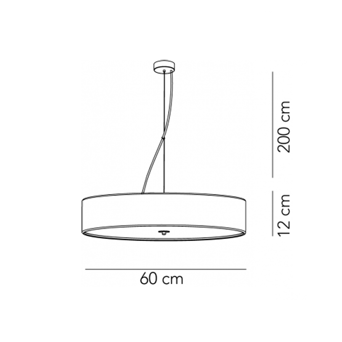 Discovolante pendel Modu Luce - 60 cm 1 x 23W LED 2700K 3628lm DALI-PUSH dæmp