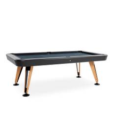 RS Barcelona - Diagonal Outdoor Pool Table, Black, Cloth - Black - Spel - Yonoh