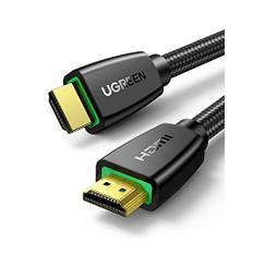 UGREEN 4K HDMI Kabel 2.0 Nylon Stöder UHD HDR för PS5, Xbox One, TV Box etc.(5M)
