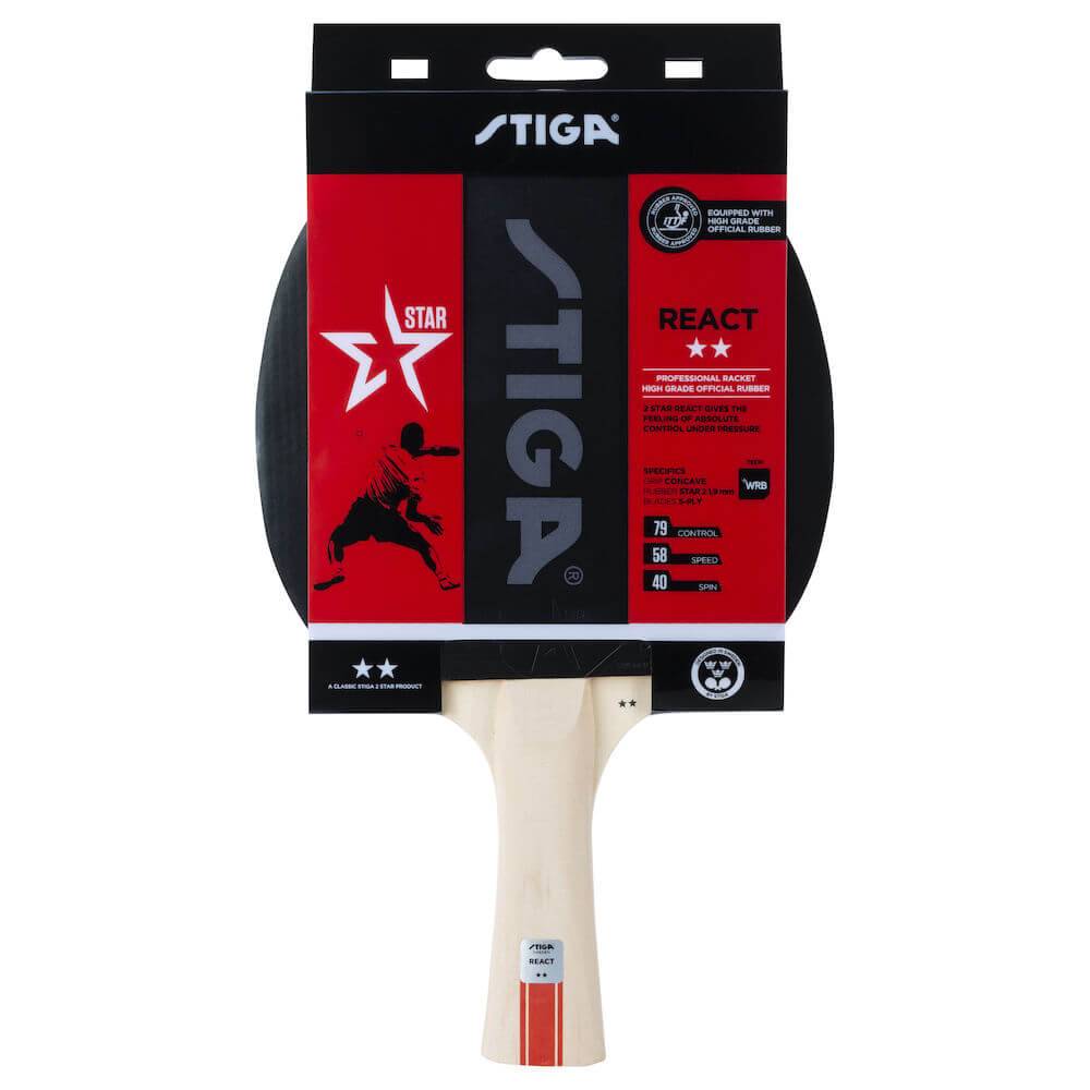 Stiga React 2 Star Bordtennisbat – Ama'r Sport