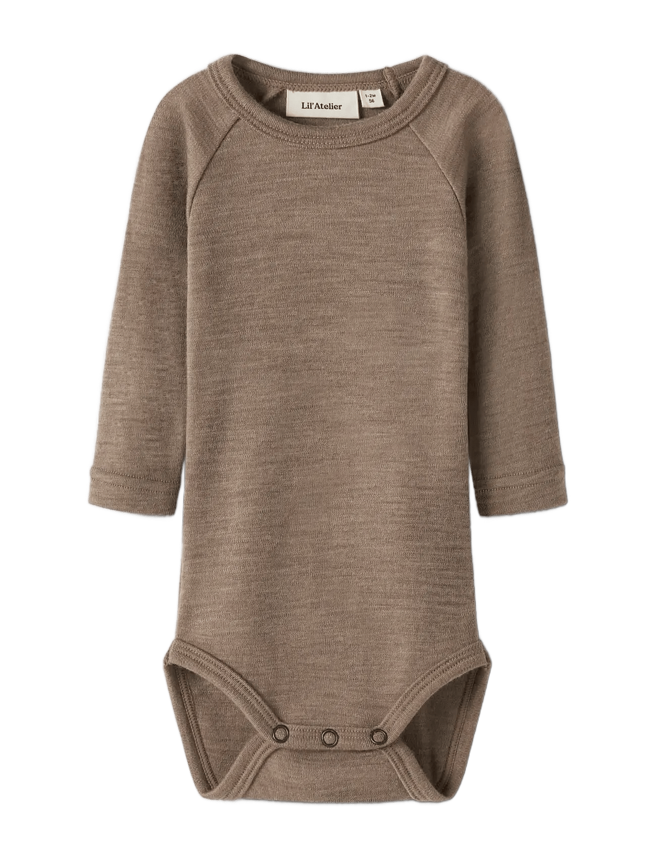 Lil'Atelier Nbnnester Wool Ls Slim Body Lil - Brown - 62