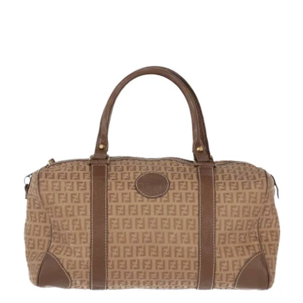 Fendi Vintage Pre-owned Canvas fendi-tasker - Vintage - Dame - Beige - ONE SIZE - Tyl