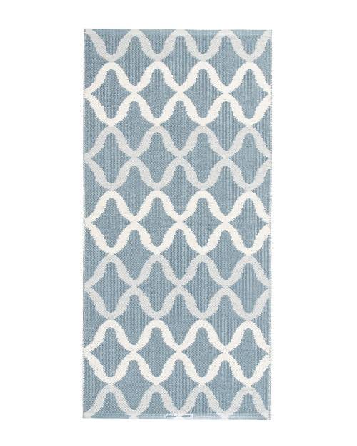 Maddox blå - plastmatta 70 x 200 cm - Blå (70 x 200 cm)