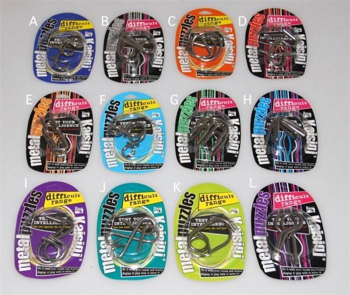 Metal puzzle J