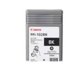 Canon PFI-102 BK - 130 ml - sort - original - blækbeholder - for imagePROGRAF iPF510, iPF605, iPF650, iPF655, iPF710, iPF720, iPF750, iPF755, LP17, L