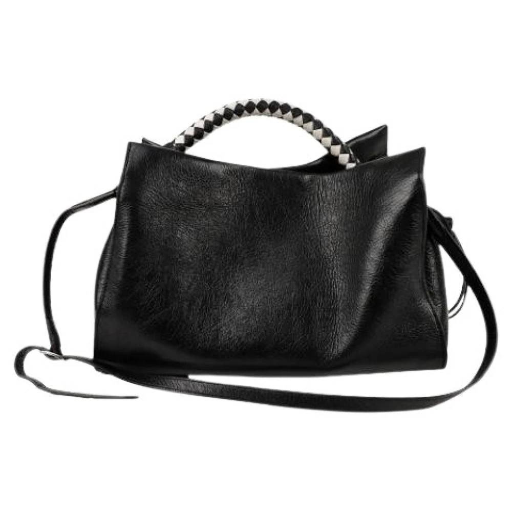 Mulberry Pre-owned Pre-owned Læder Skuldertaske - Vintage - Dame - Sort - ONE SIZE - Uld