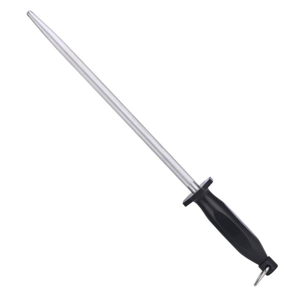 Sharpening Steel & Durable Oval Household Sharpening Rod or Stick,Professional Chef Honing Rod,Home Premium Sharpener,31Cm
