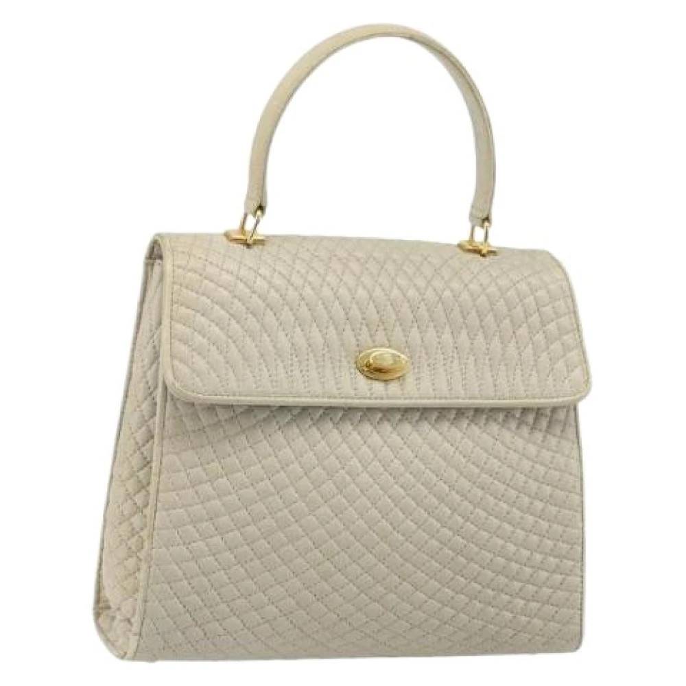 Bally Pre-owned Pre-owned Håndtaske - Vintage - Dame - Beige - ONE SIZE - Uld