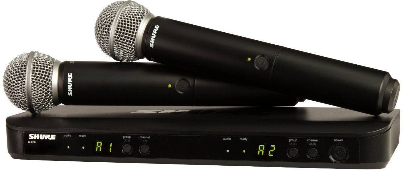 Shure BLX288E/SM58 Trådlöst set H8E: 518-542 MHz