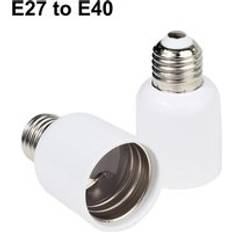 Glödlampa omvandlare e27 hane till e12 e14 e40 b22 mr16 g4 g9 gu10 hona lampa sockel lampbotten för inomhusbelysning lampa förlänga adapter - E27 to e40