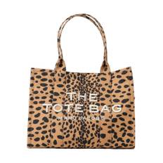 Marc Jacobs, Taske, Dame, Brun, ONE SIZE, Leopard Print Canvas Tote Bag