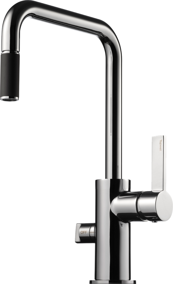 ARM587 Mässing Silver Krom Köksblandare