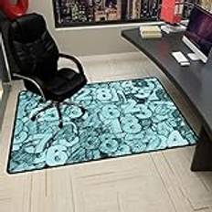 Hardwood Floor Office Chair Mat 100x140cm Anti Slip Desk Chair Mat for Home and Office Easy Glide on Wooden and Tile Floors Multi Purpose Chair Carpet (L 120×140CM)
