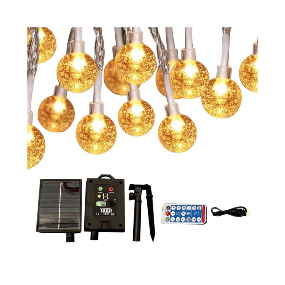 Solar String Lights 39.3FT 100 LEDs with IP65 Waterproof Solar String Lights for Garden Yard Porch Tree Party Decor