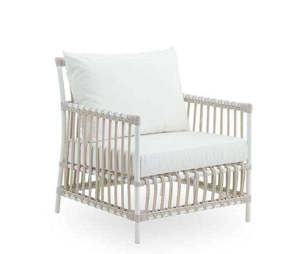Sika Design Caroline Exterior Lænestol - Inkl. Hynder - Hvid - Taupe B456