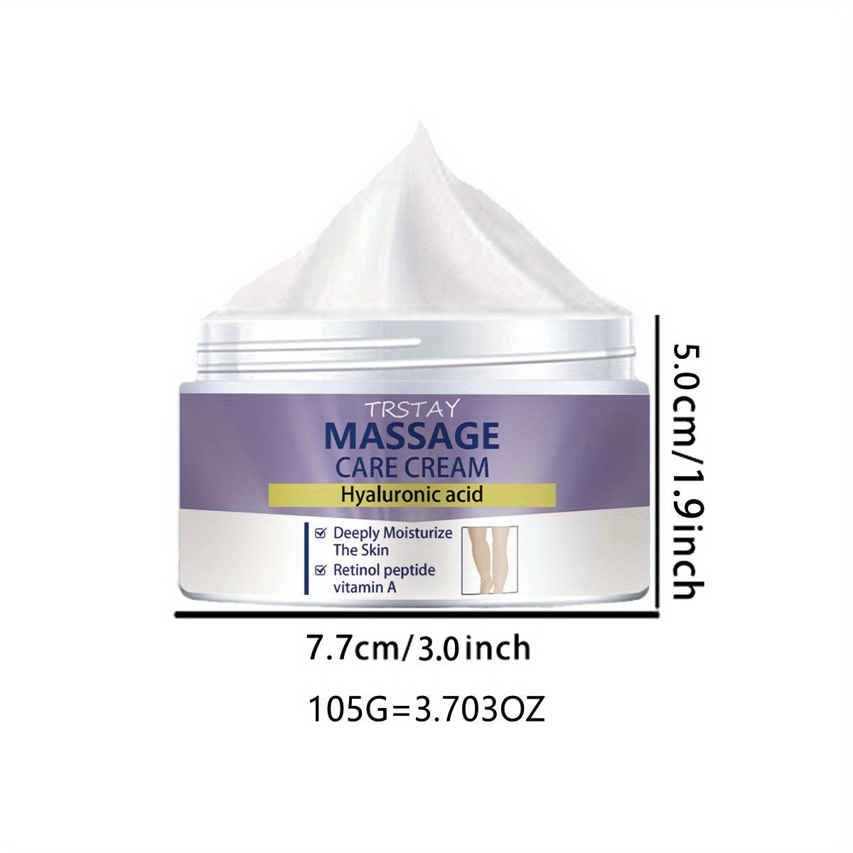 TEMU Trstay Moisturizing Cream Contains Hyaluronic Acid For Daily Skincare, Suitable For Light Beige Light Beige, Refreshing And Non Greasy Moisturizing Cream