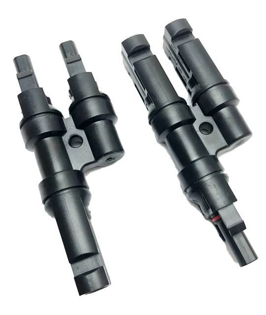 MC4 Y-splitter kontaktpar – 1 till 2 (hane + hona)