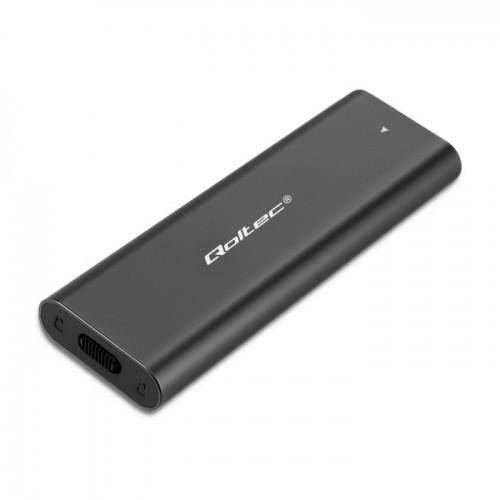 QOLTEC Enclosure for M2 SATA SSD, NVME, US