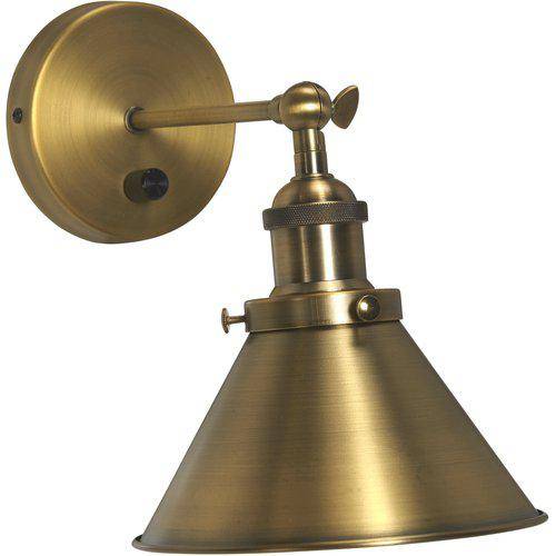 PR HOME - Anton Væglampe, Antik Messing, 18cm.