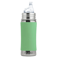Pura Stainless Pura - Pipmugg Rostfritt Stål med Silikonhölje 325 ml, Moss