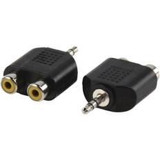 3,5 mm minijack hane / 2 x RCA phono hona.