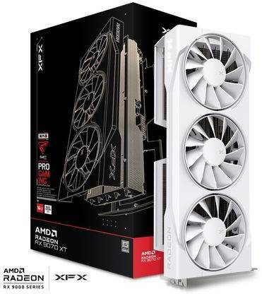 XFX Radeon RX 9070 XT Swift White OC 16 GB GDDR6, HDMI/3xDP