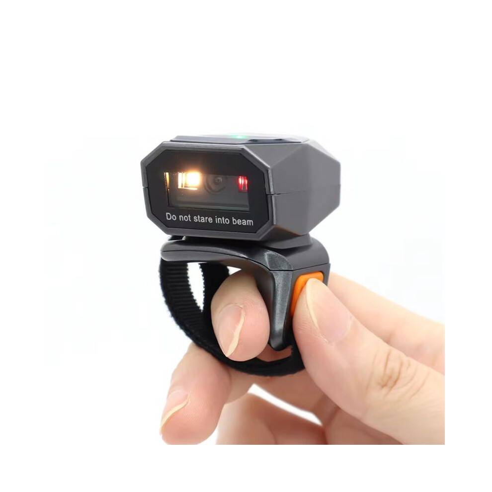 Ring Barcode QR Code Scanner Wireless Scanner Warehouse Inventory Finger Scanner Portable Code Scanner