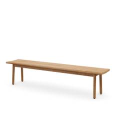 Dedon - Tibbo Bench 200 cm - Trädgårdsbänkar - Edward Barber & Jay Osgerby - Brun,Träfärgad - Trä