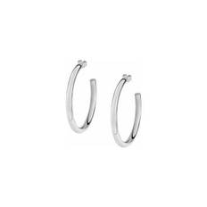 Boucles d'oreilles - CERCHI - LPS 40mm - Cristal - Métal - Argenté - Femme - Créole